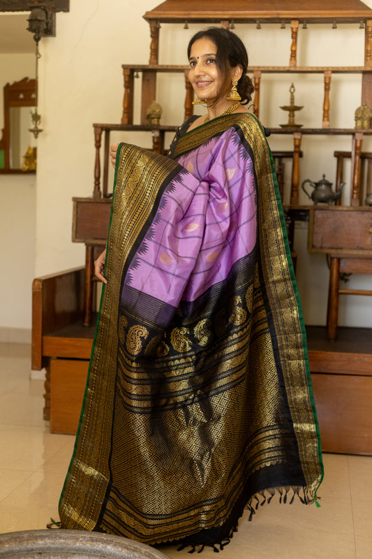 Kadambari - Gadwal silk saree