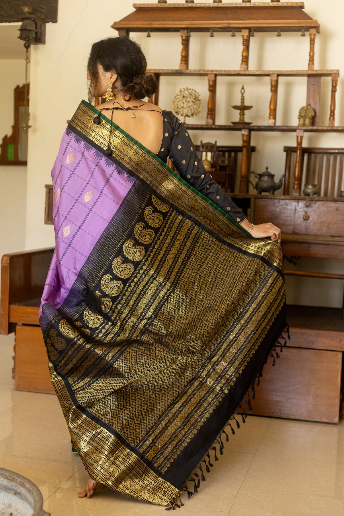 Kadambari - Gadwal silk saree