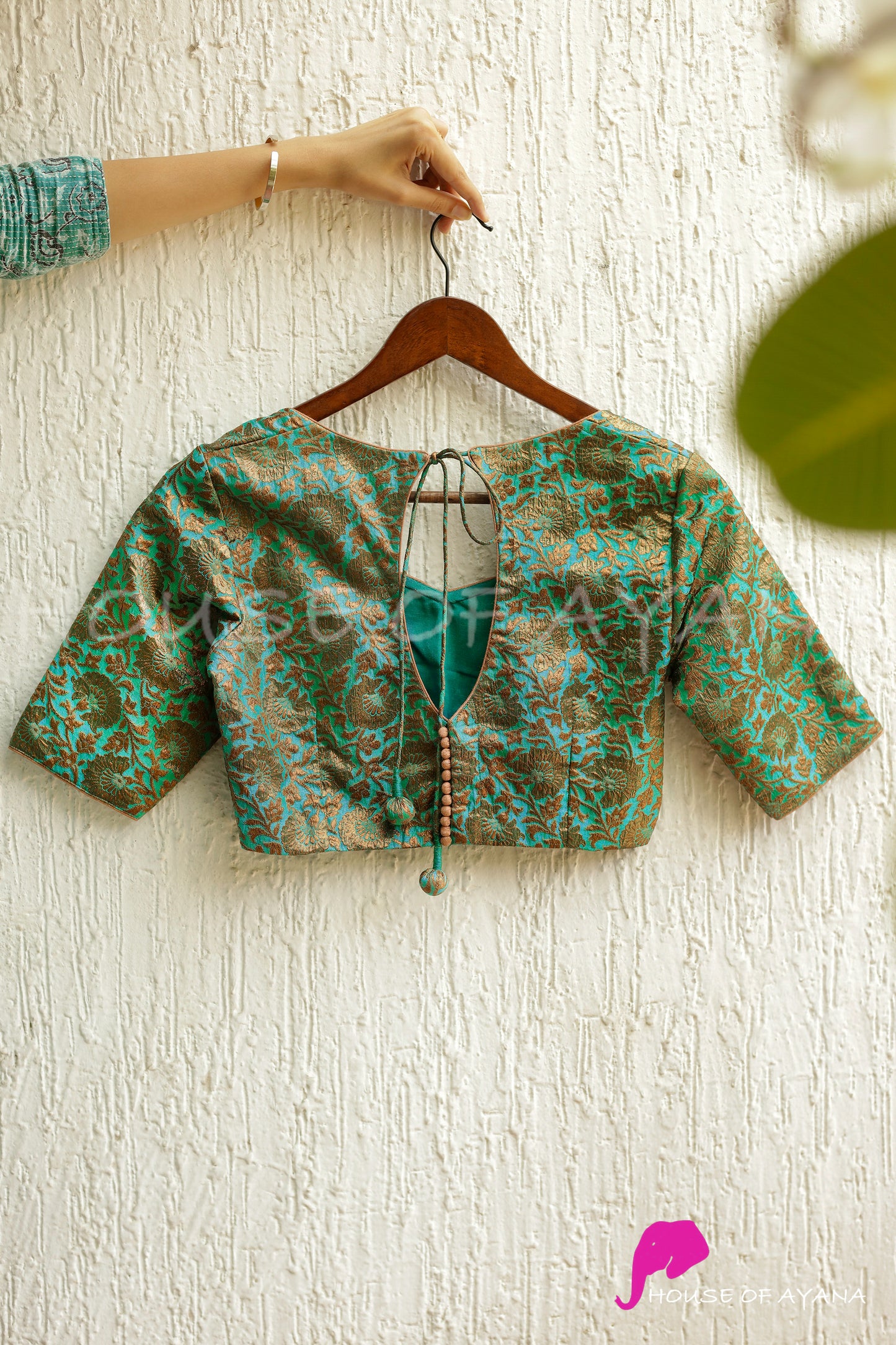 Royal Garden Brocade Blouse