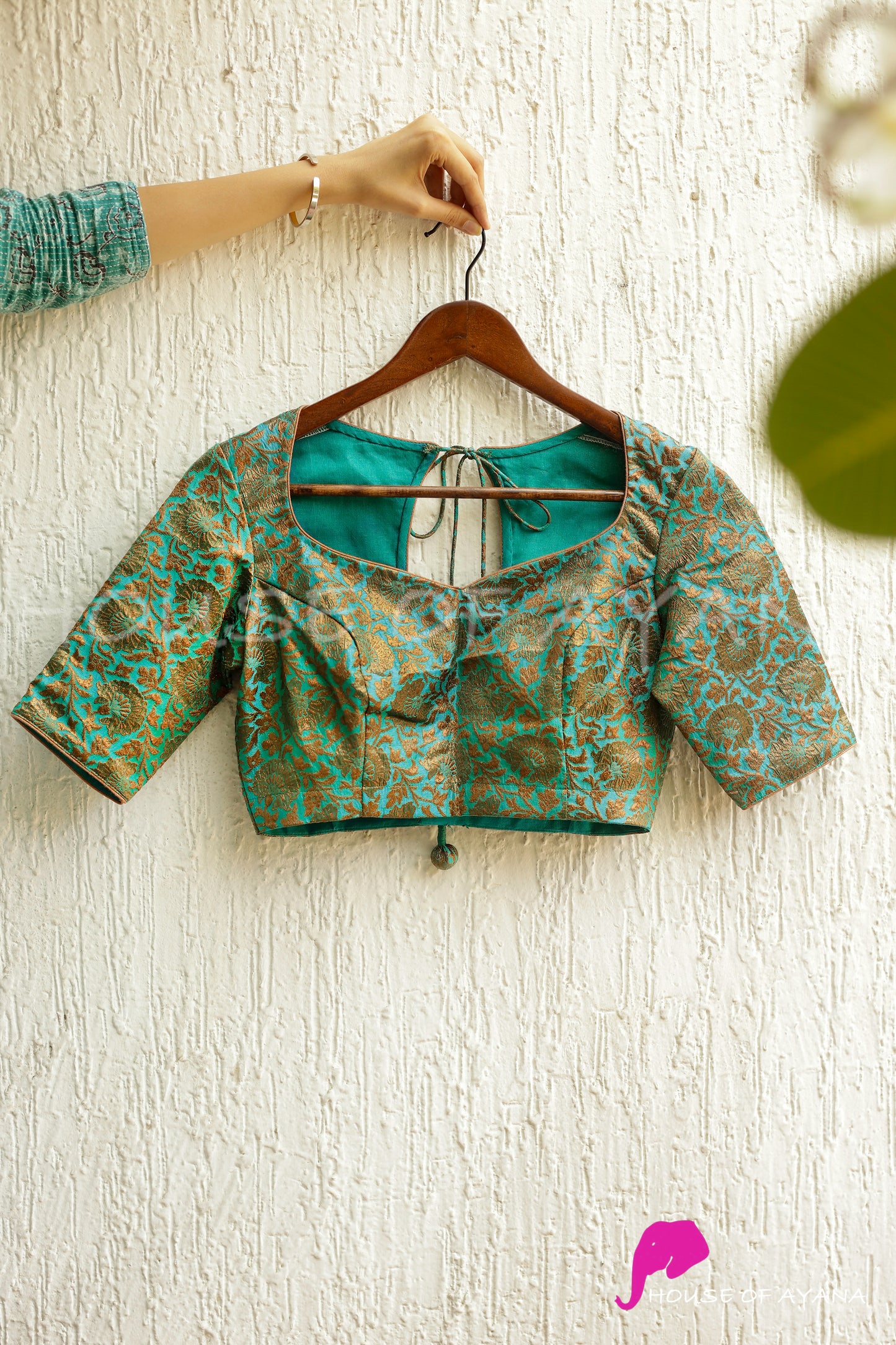 Royal Garden Brocade Blouse