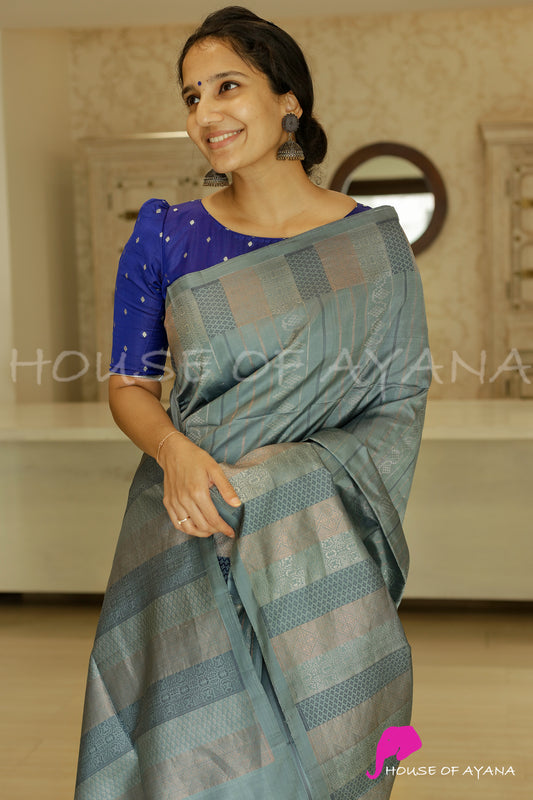 Midtown Brocade Silk Blouse