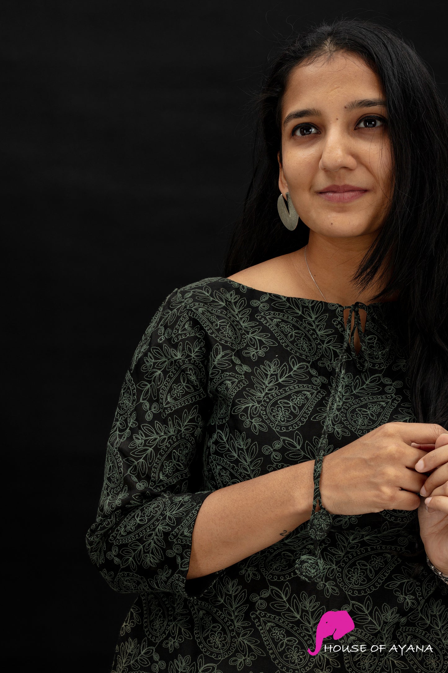Tree of Life Embroidered Kurti