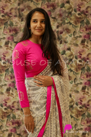 Anaar Rani Printed Saree