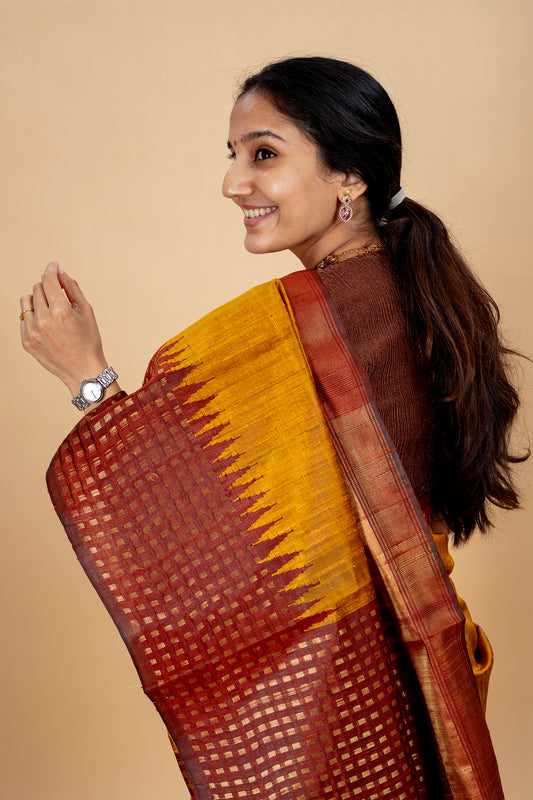 Ashwamedha - Lightweight silk saree