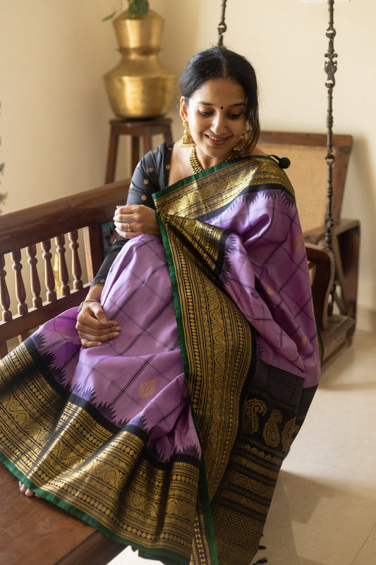 Kadambari - Gadwal silk saree