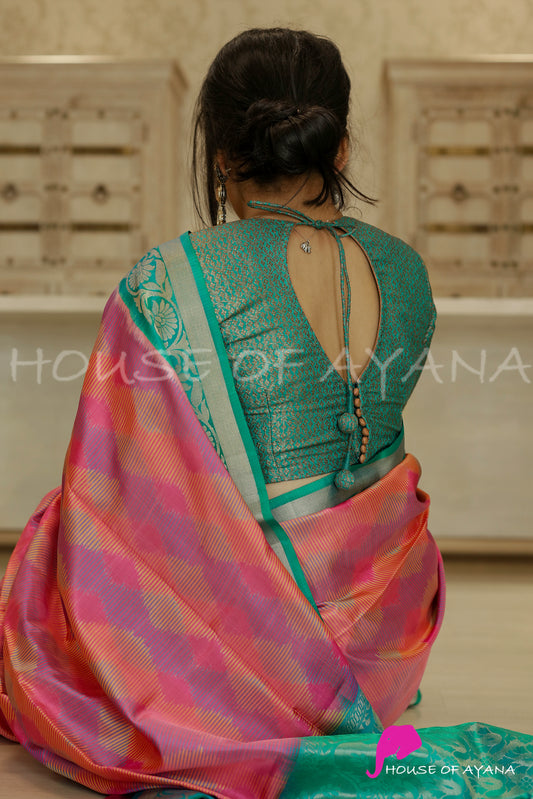 Wild Orchid Brocade Blouse