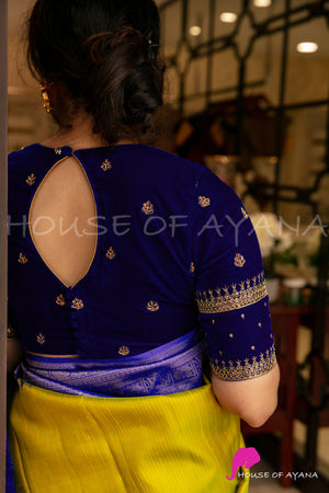 Yasvi Velvet Embroidered Blouse