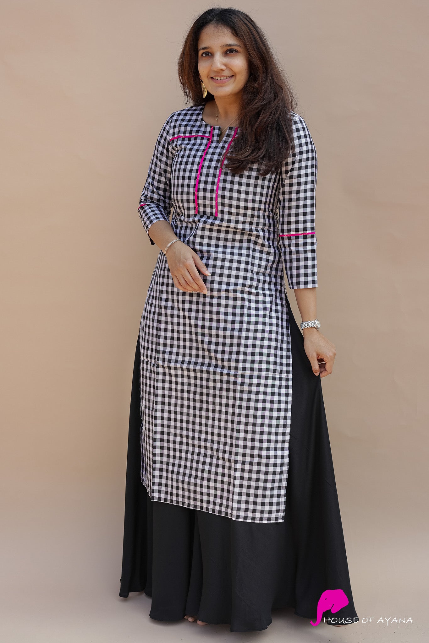 Jagmag Silk Kurti