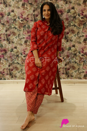 Laal Rang Co-ord Set