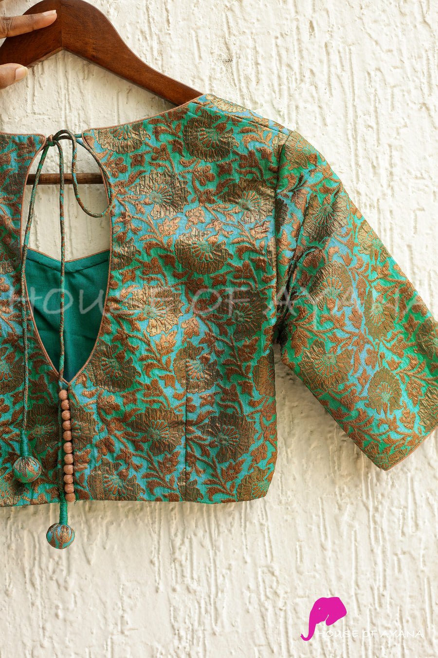 Royal Garden Brocade Blouse