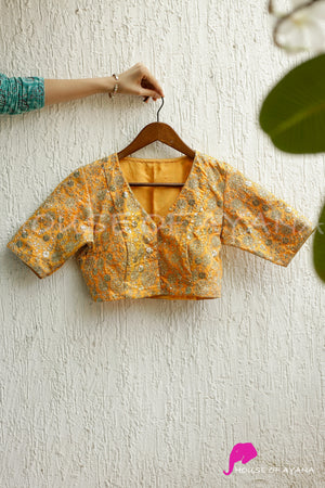 Sunflower Embroidered Blouse