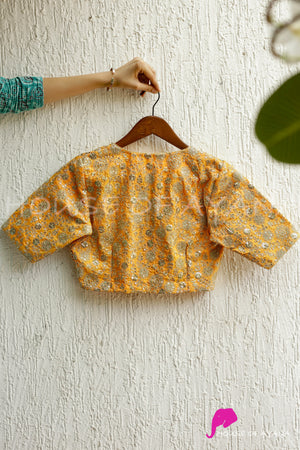 Sunflower Embroidered Blouse