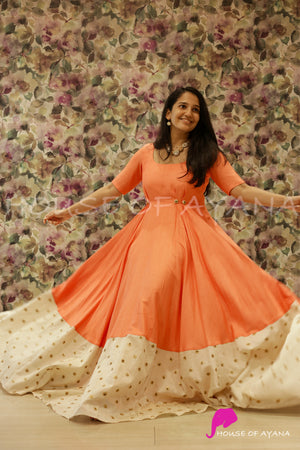 Firefly Embroidered Tussar silk Gown