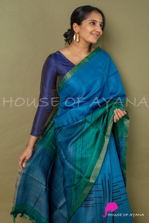 Blue Mountain Zari Silk Blouse
