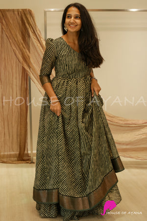 Yodha Chanderi Silk Gown
