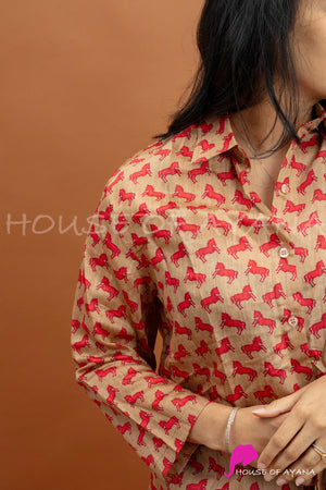 Laal Ghoda Coord Set
