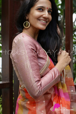 Northern Lights: Peach Patchwork Blouse