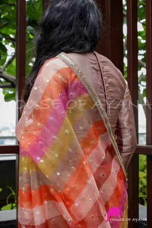 Northern Lights: Peach Patchwork Blouse