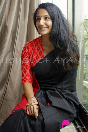 Valentine: Ikat Rawsilk Blouse