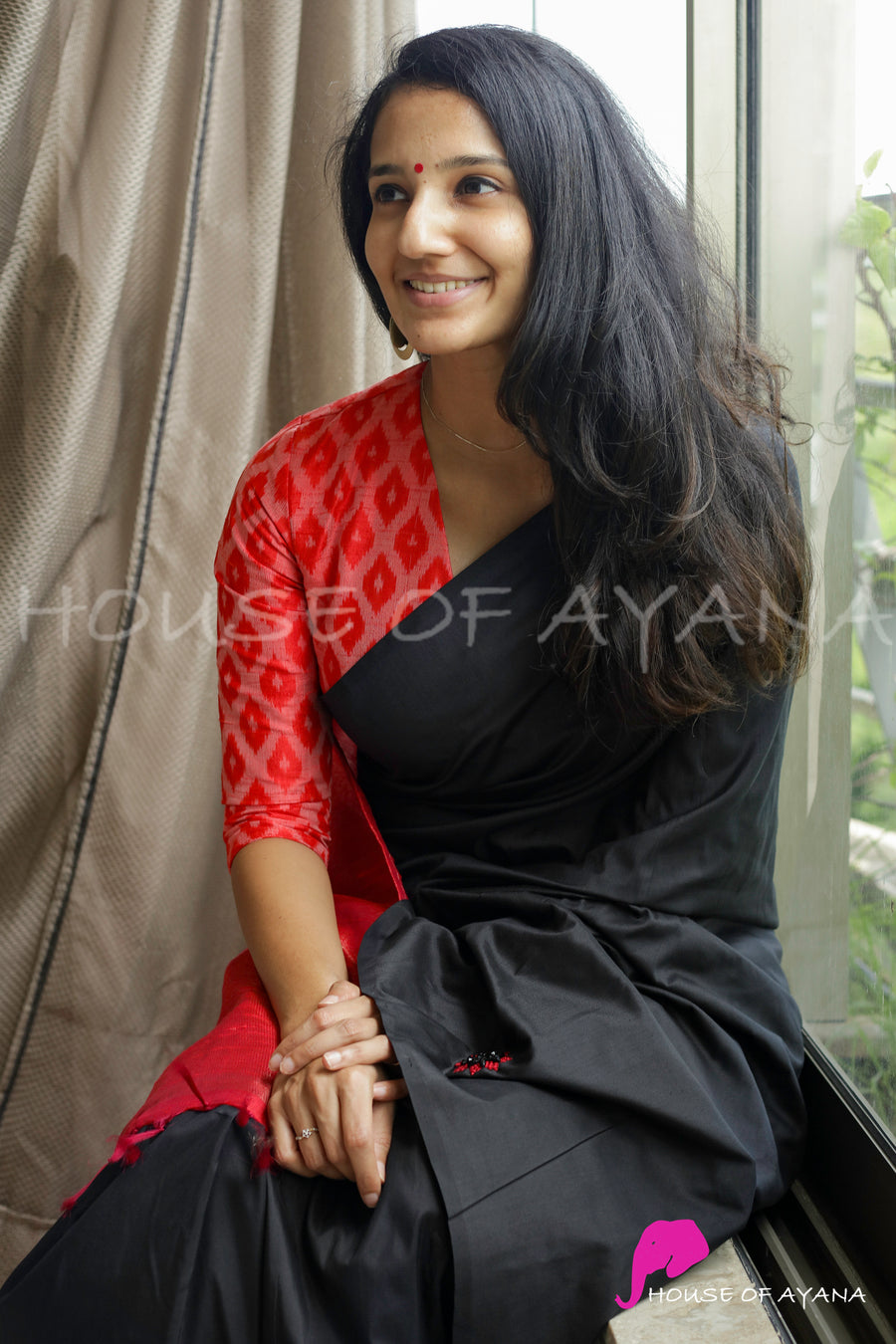 Valentine: Ikat Rawsilk Blouse