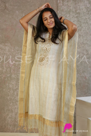 Sterling House Organza Silk Kaftan