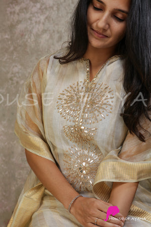 Sterling House Organza Silk Kaftan