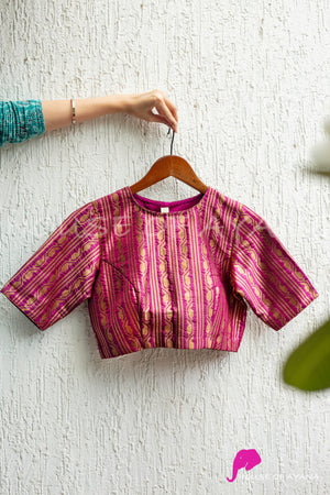 Plumdale Brocade Silk Blouse
