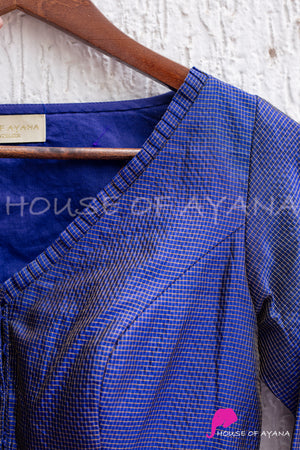 Blue Mountain Zari Silk Blouse