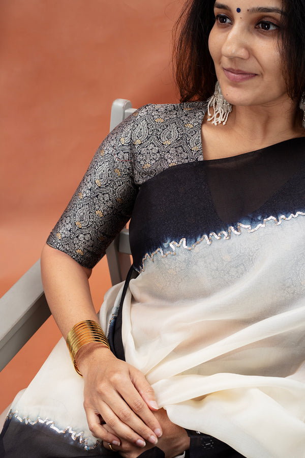 Black Orchid Brocade Blouse