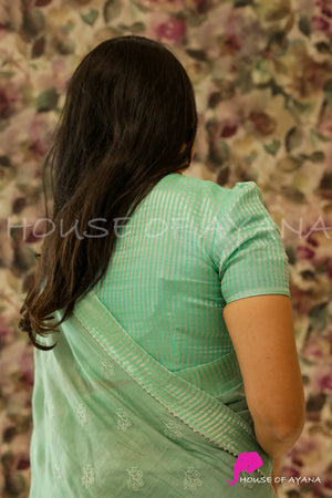 Leila Organza Zari Blouse