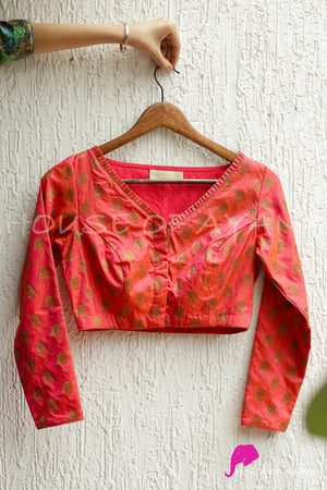 Peach Melba Silk Blouse