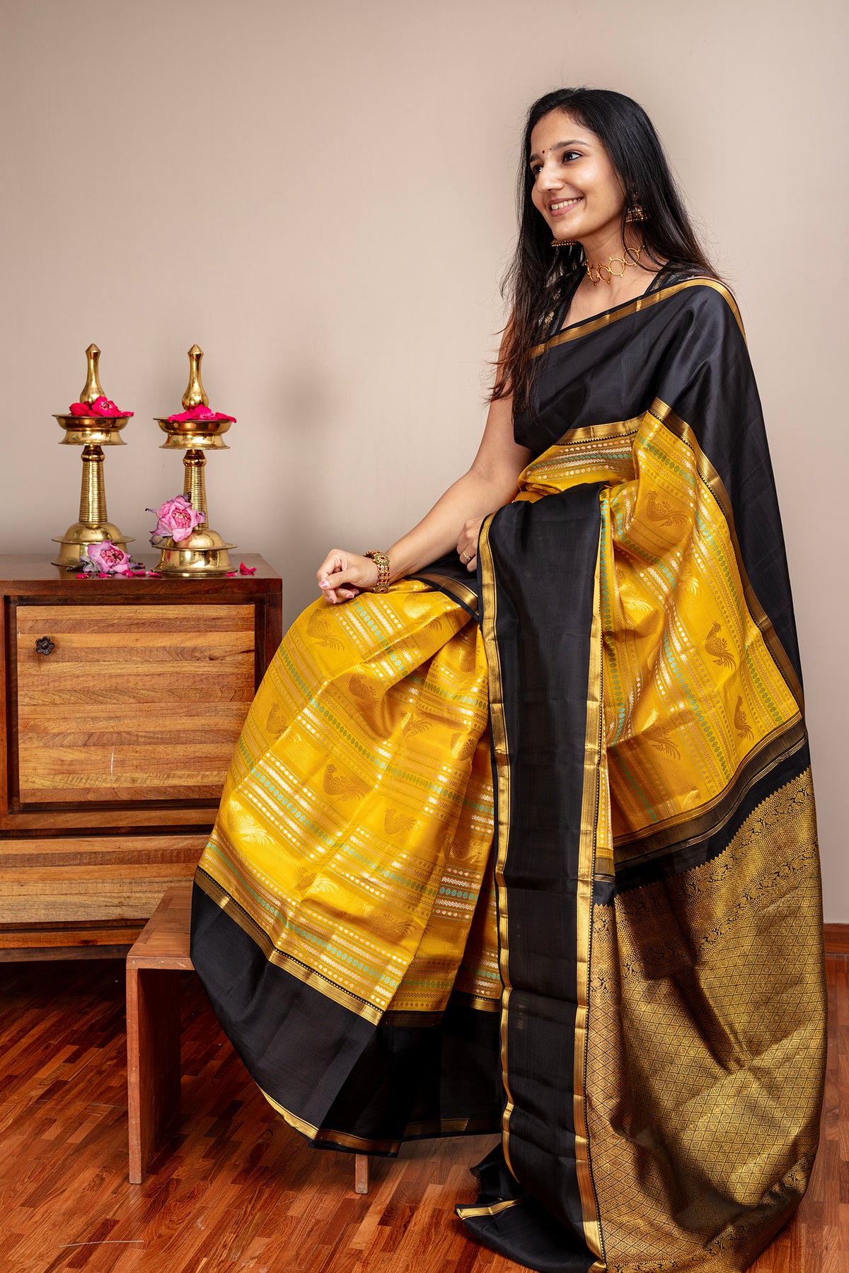 Swarna Killi - Kanjivaram silk saree