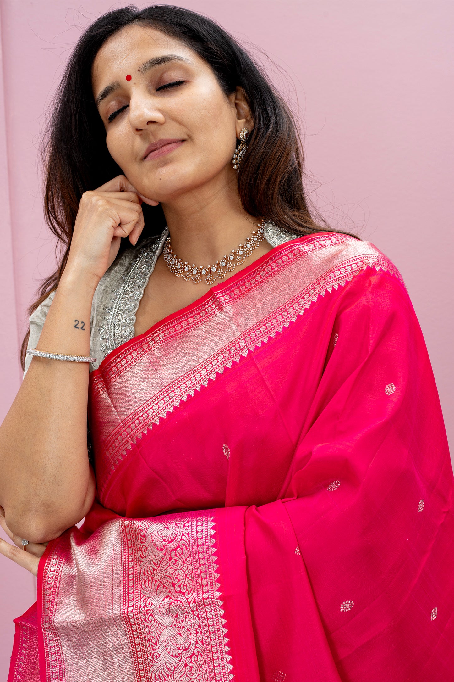Sindurvarna - Kanjivaram silk saree