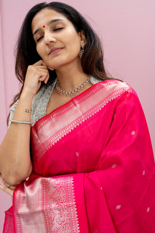 Sindurvarna - Kanjivaram silk saree