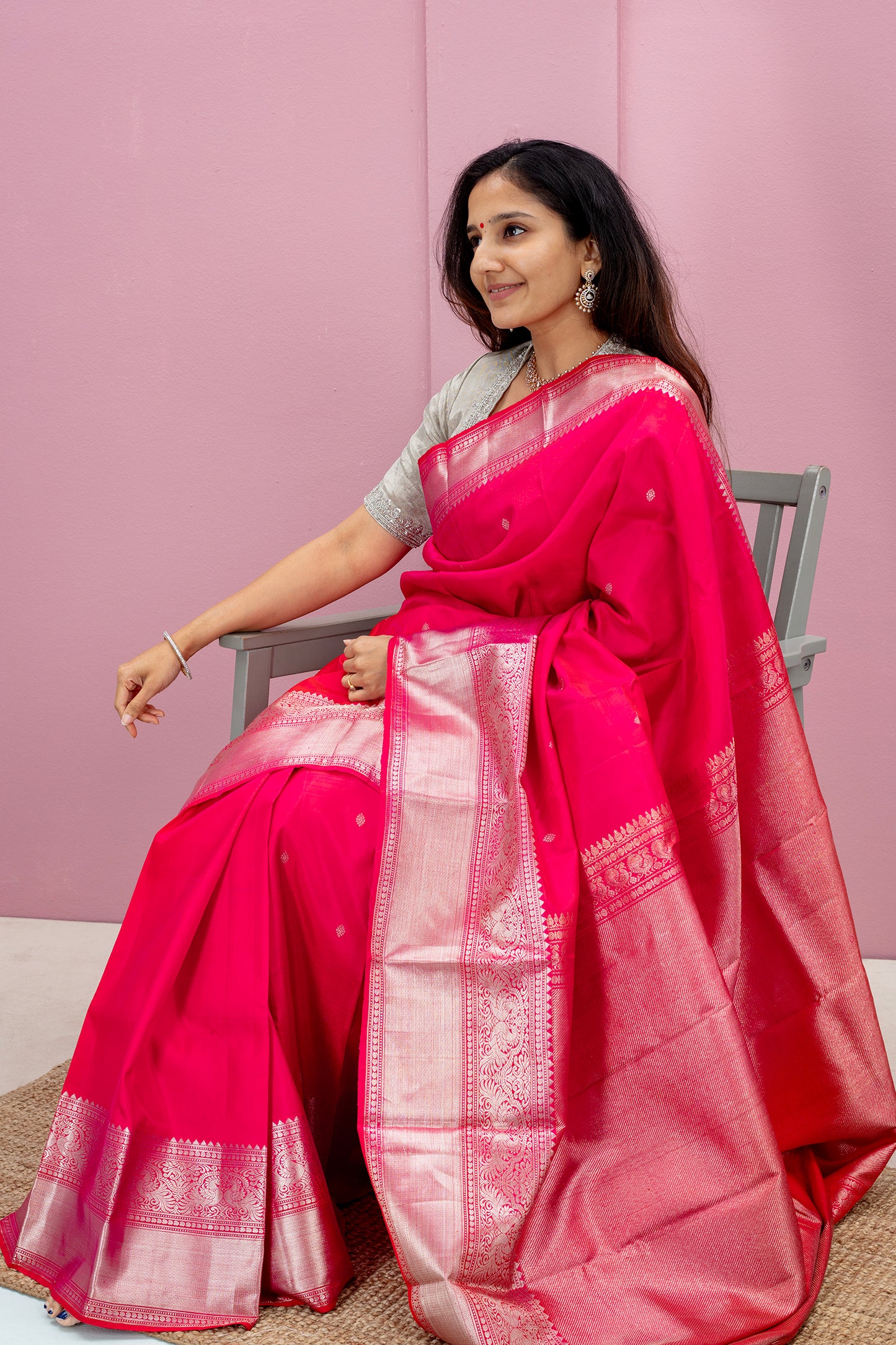 Sindurvarna - Kanjivaram silk saree