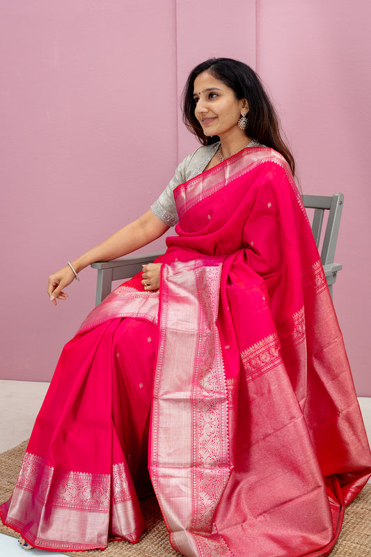 Sindurvarna - Kanjivaram silk saree