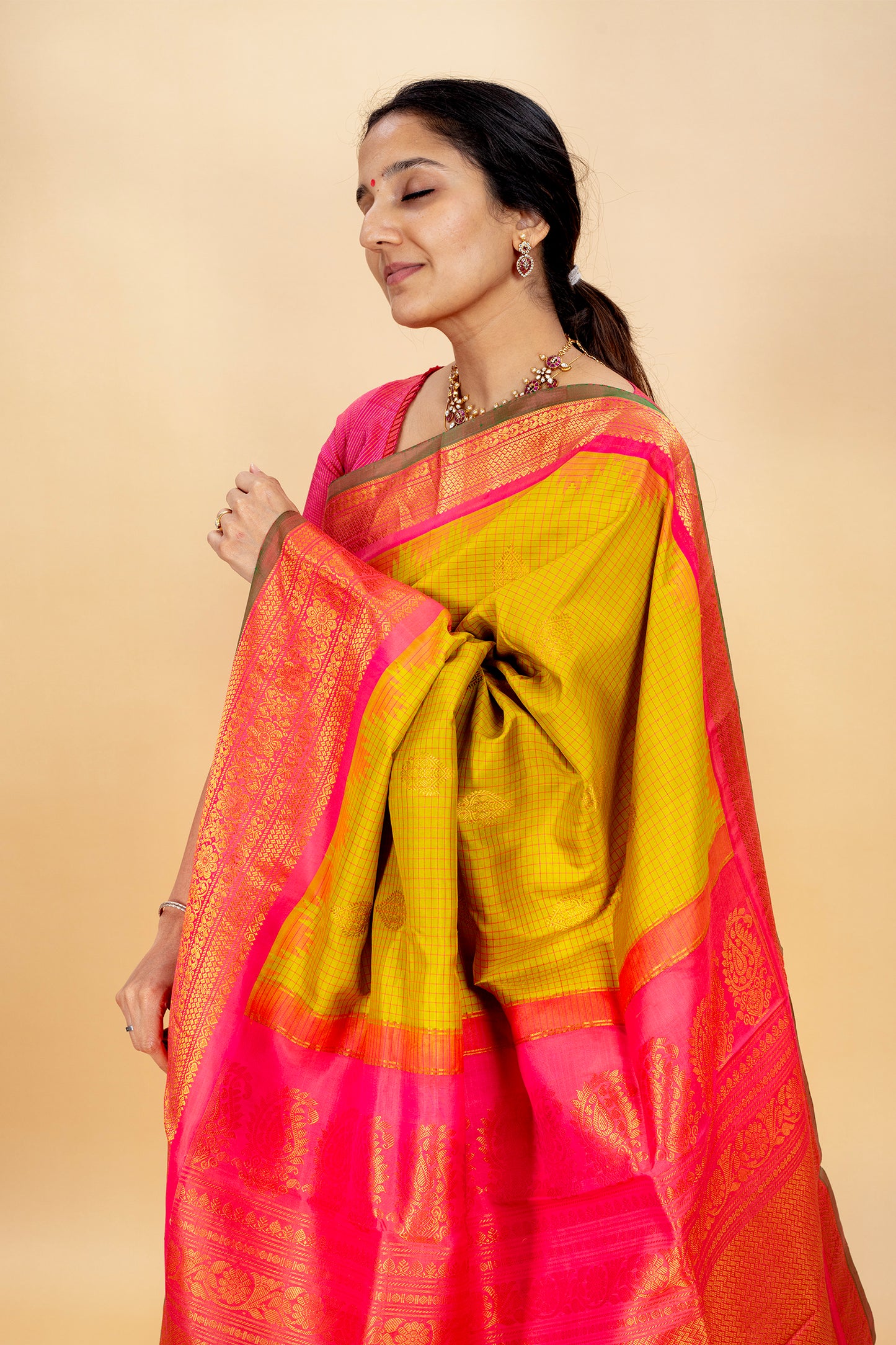 Hamsayukta - Gadwal silk saree