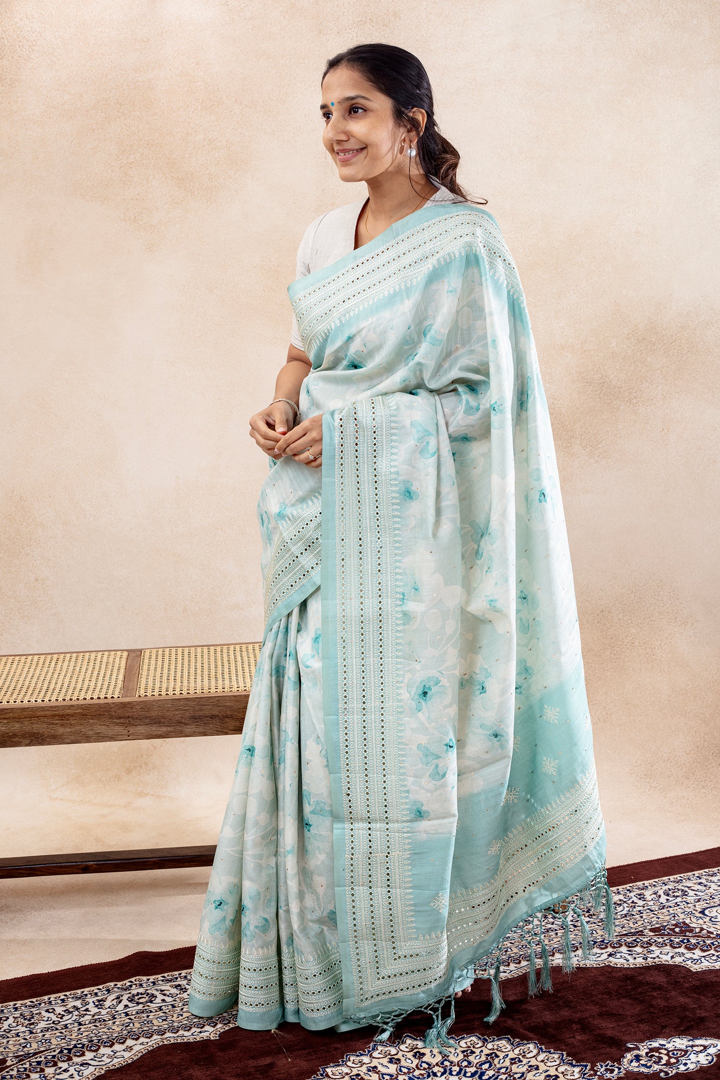 Tussar | Powder Blue