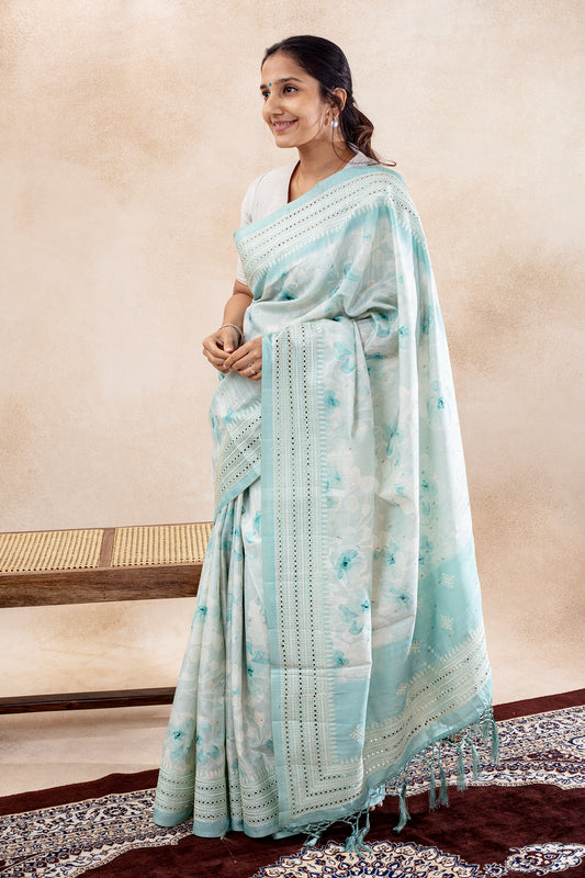 Tussar | Powder Blue