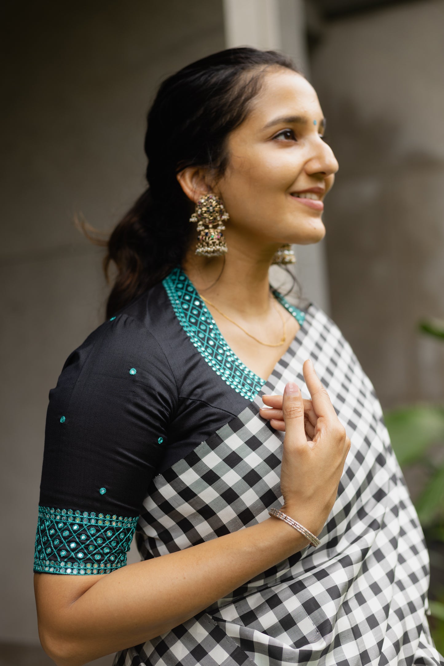 Arden Mirror Embroidered Blouse