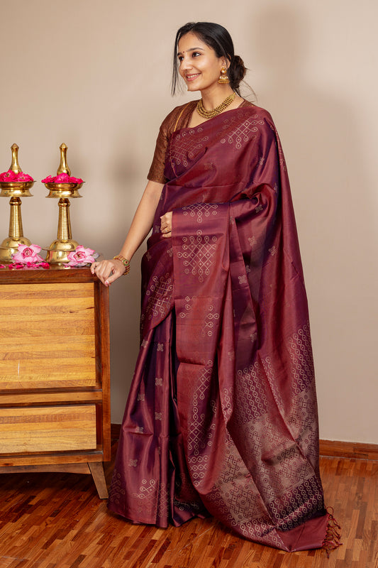 Maakolam - Lightweight Silk Saree