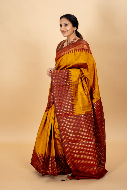 Ashwamedha - Lightweight silk saree
