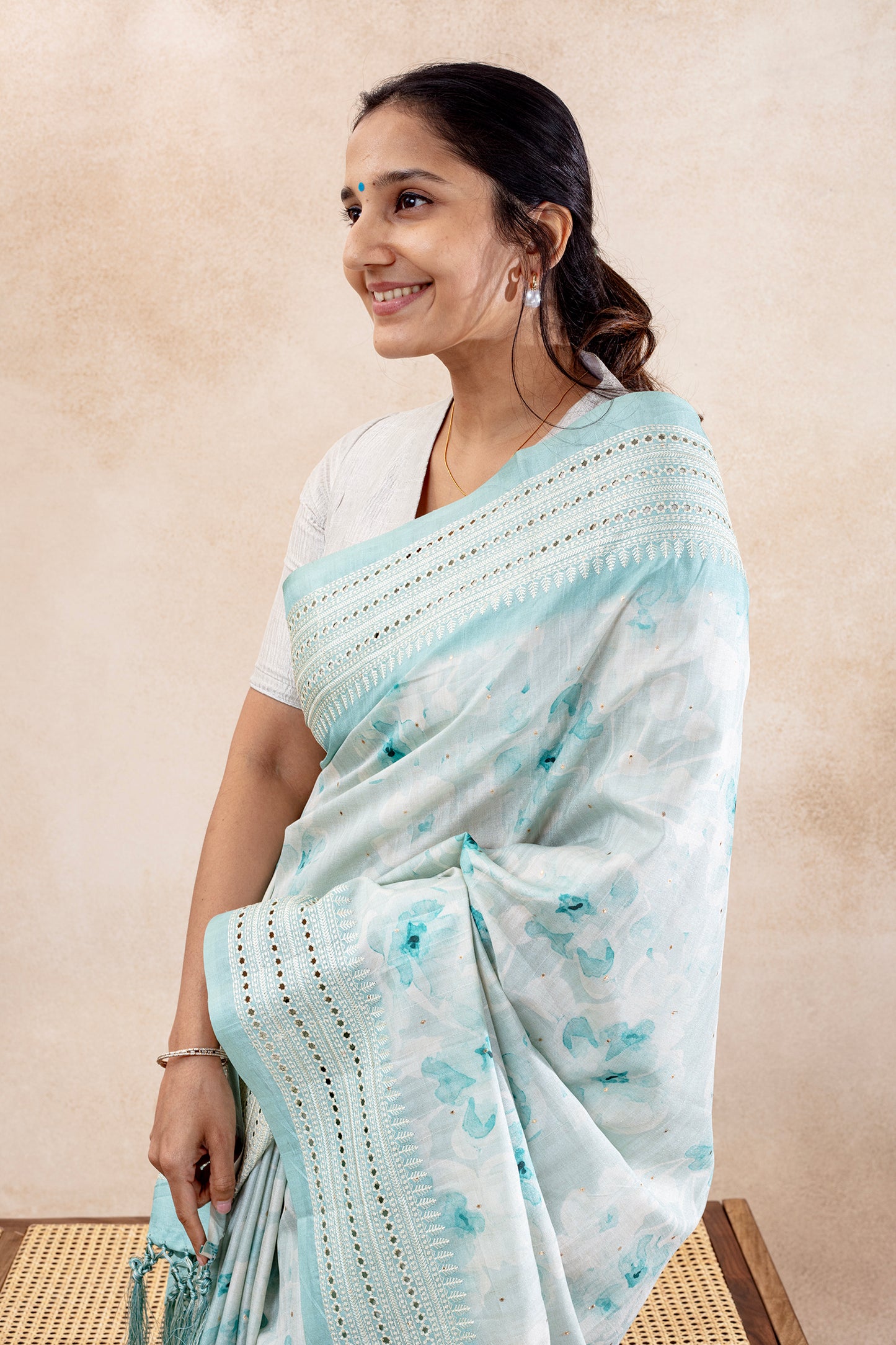 Tussar | Powder Blue