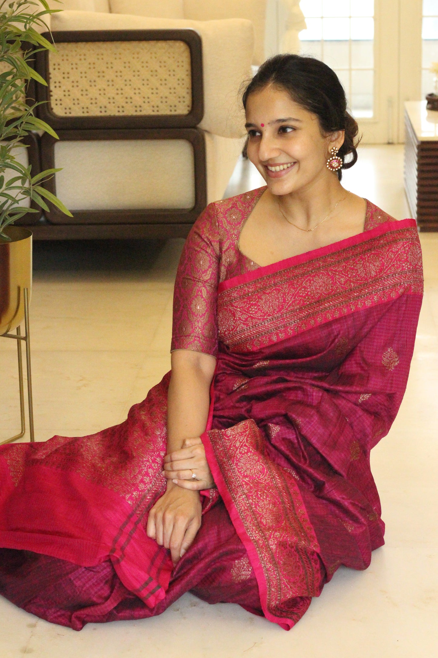 Royal Kemp - Banaras silk saree