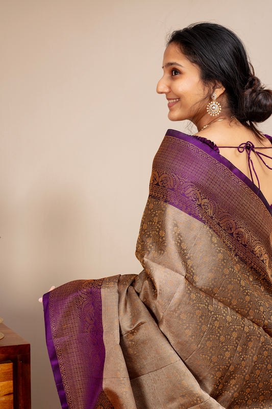 Raajneeti - Lightweight silk saree