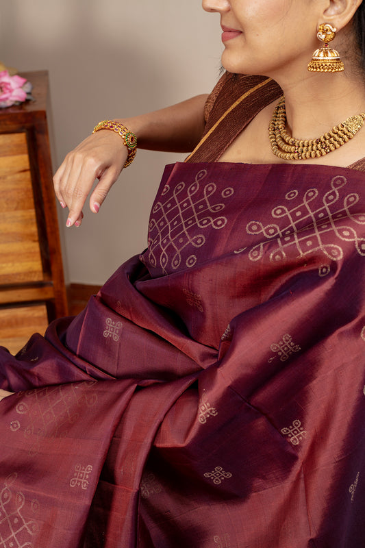 Maakolam - Lightweight Silk Saree