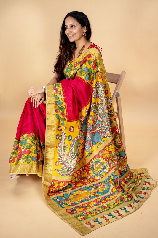 Kumudha - Kalamkari by Kanjivaram