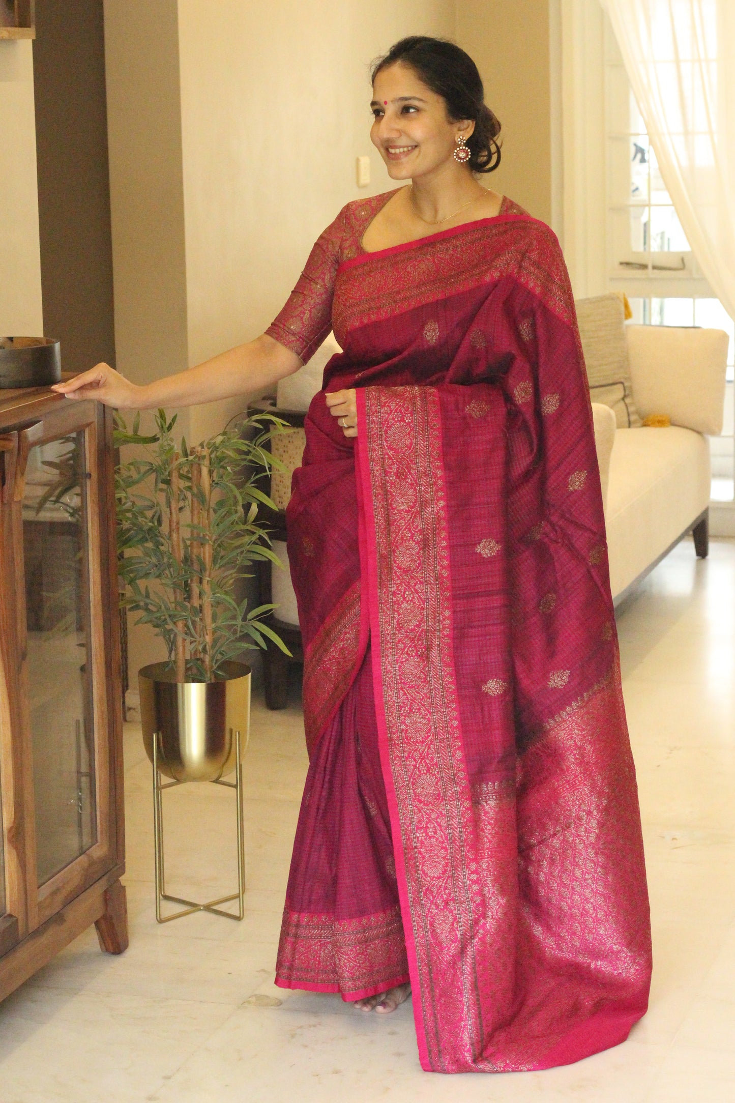 Royal Kemp - Banaras silk saree