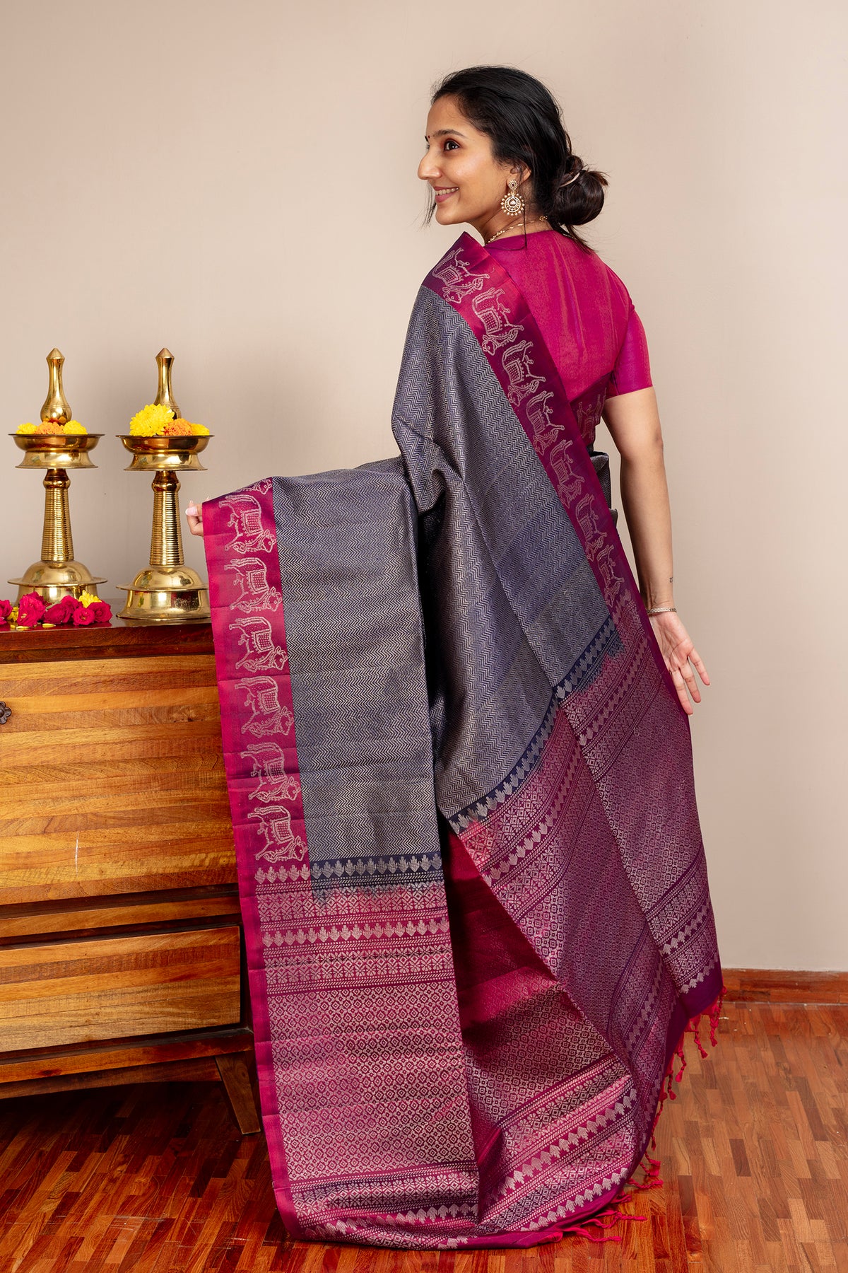 Kamadhenu - Lightweight silk saree