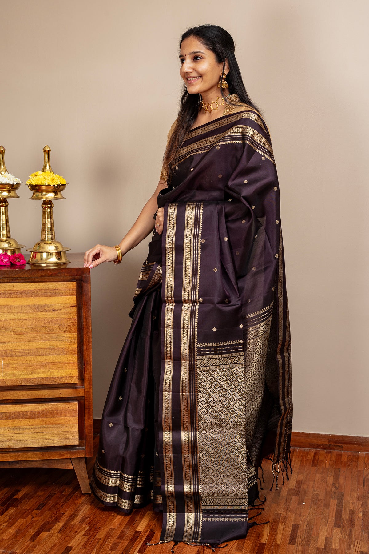 Kramuka Varna - Lightweight Silk Saree